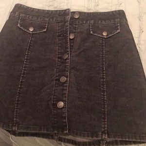 Corduroy Jean Skirt
